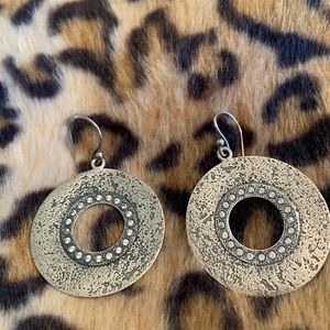 Silpada Textured Gold Earrings